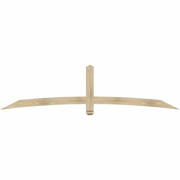 Ekena Millwork Bellingham Rough Sawn Timber Gable Bracket, Douglas Fir, 96"W x 24"H x 2"D x 4"F, 6/12 Pitch GBW096X24X0204BEL00RDF - main
